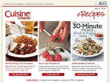 Tablet Screenshot of cuisinerecipes.com